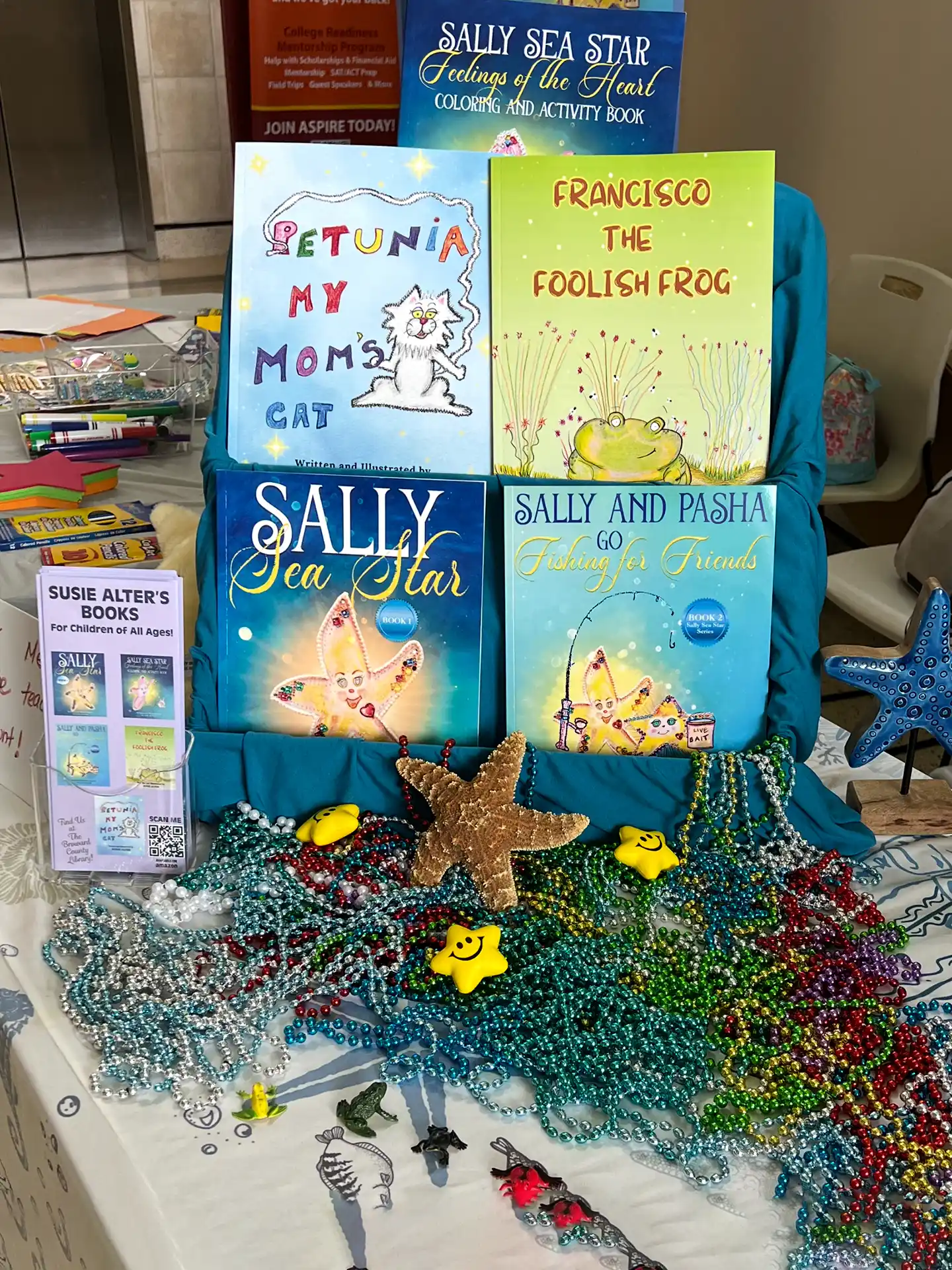 Books exhibited in book fair