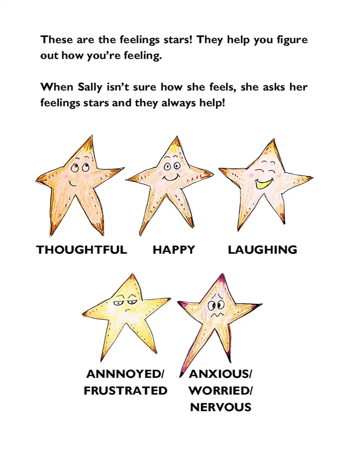 Sally Sea Star Feelings of the heart coloring and activity book - page 13